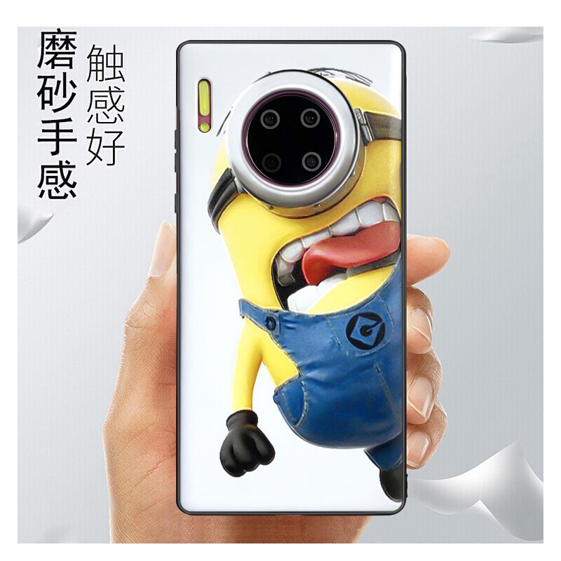江铭华为华为mate30手机壳mate30保护套全包防摔硅胶壳搞怪小黄人华为mate30立体彩绘搞怪小黄人 虎窝购