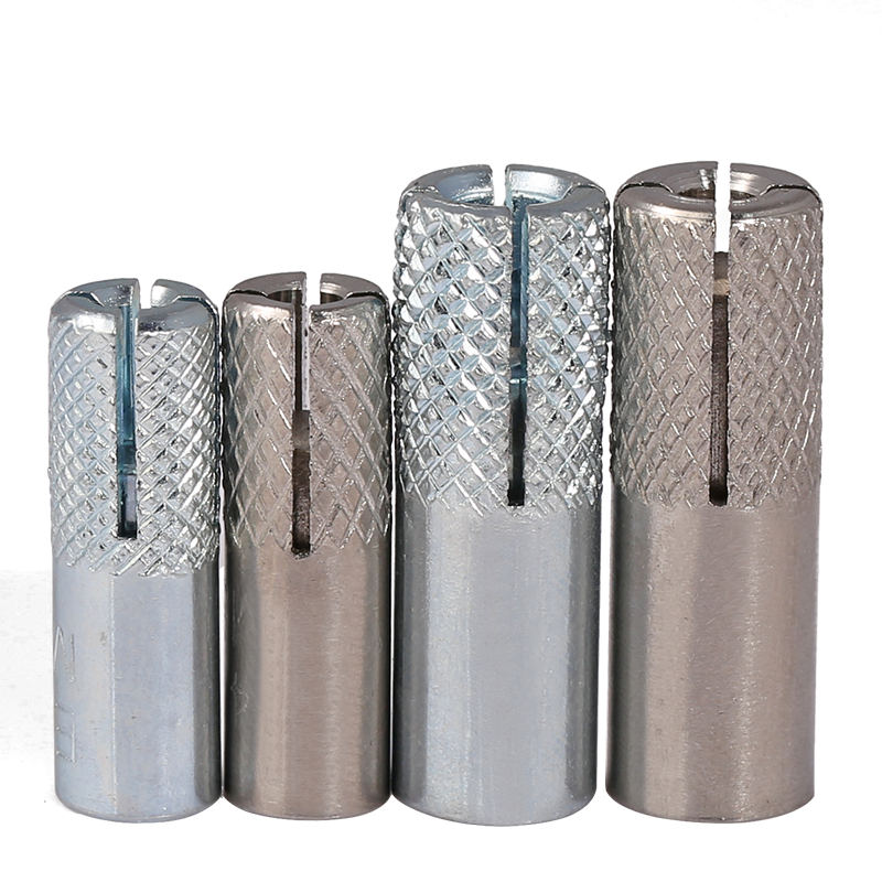 佰瑞特 316/304不锈钢膨胀螺丝 碳钢顶爆国标拉爆炸内膨胀螺栓隐形平爆 M6*8*25【20粒】铁