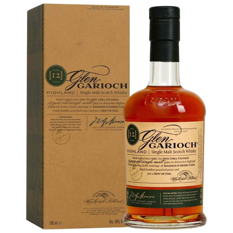 Glen Garioch 格兰盖瑞 12年 单一麦芽 苏格兰威士忌 48%vol 700ml 礼盒装