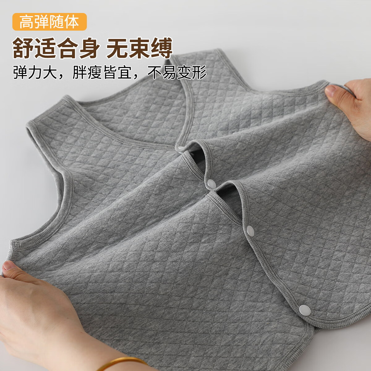 马骑顿童装男童女童三层夹棉空气层加绒加厚背心保暖内胆儿童秋冬马甲 浅紫 140 (身高125-134cm 体重55-65斤)