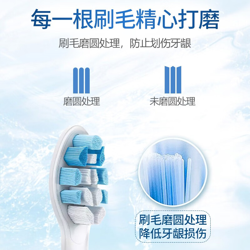 适配飞利浦电动牙刷头适用HX3216/HX3226/HX6511/HX6730/飞利浦电动牙刷玄艾佳 牙龈护理型-8支装