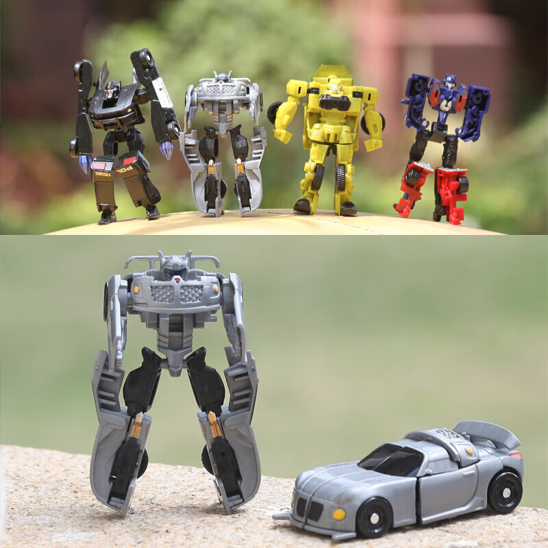 向菱蒙巴迪擎天柱 变形·金刚微型战士迷你变形玩具金刚大黄蜂模型