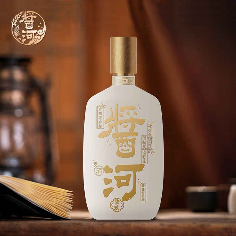 酱河酒【酒厂直销】贵州茅台镇酱河陆玖酱香型纯粮食53°白酒单瓶500