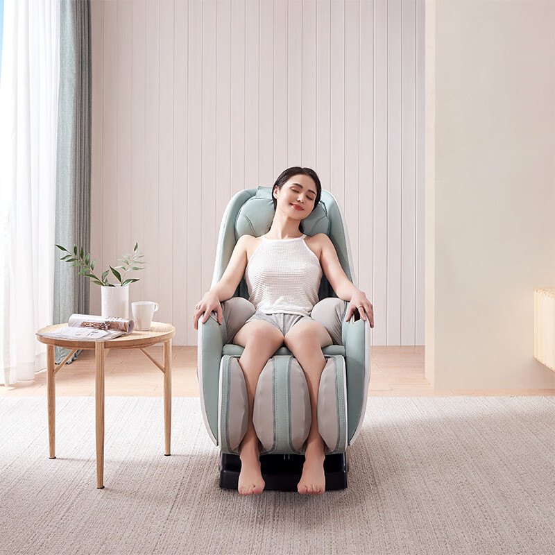 芝华仕 头等舱 电动多功能太空舱按摩椅家用全身小型迷你 M2050 奶油白-24小时发货，不支持延期