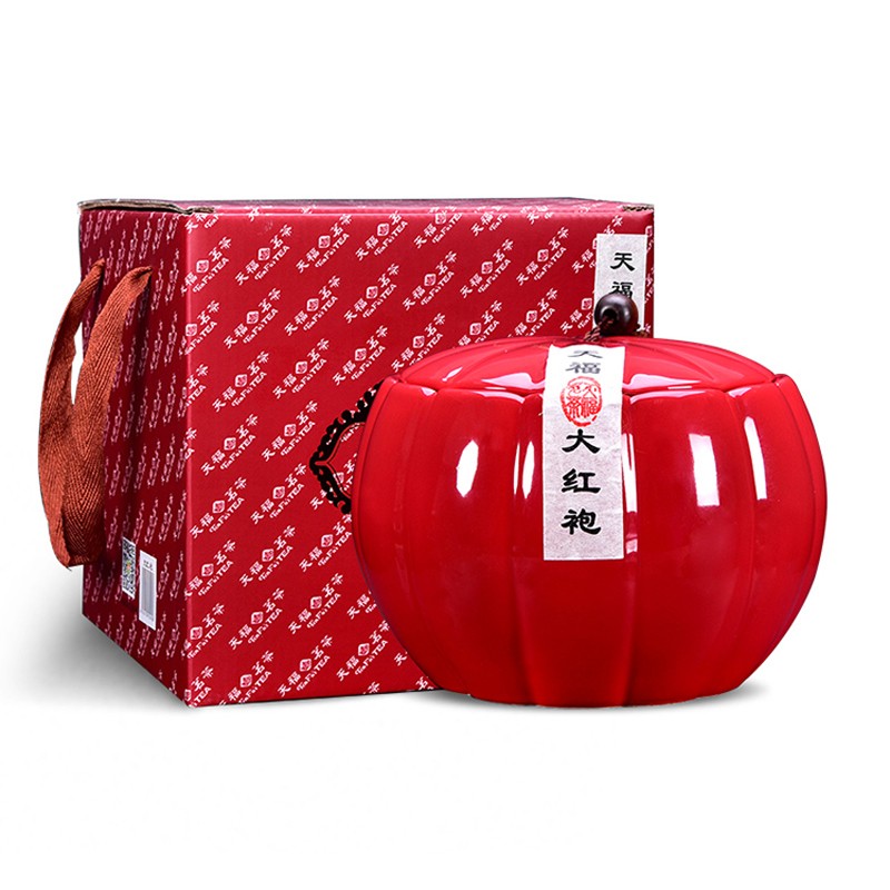 【年货礼盒】天福茗茶 瓷罐大红袍 武夷山特产 正宗福建名茶岩茶乌龙