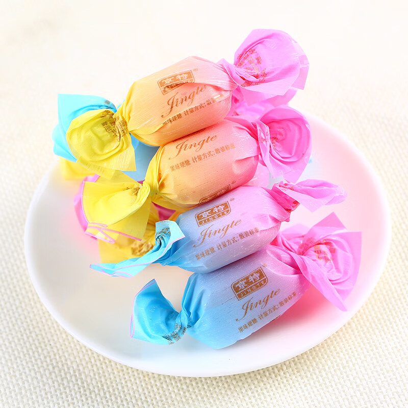 京特(jingte)京特果味硬糖500g约70颗水果糖结婚庆喜糖果散装礼包零食