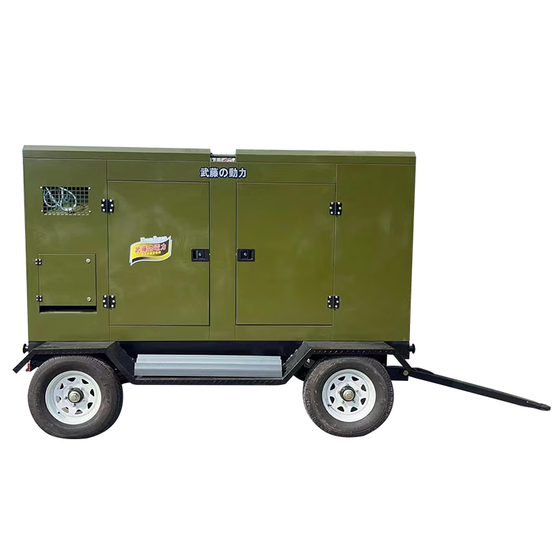沃赫武藤动力拖车式柴油发电机组20/50/75/100/120kw三相户外移动电站