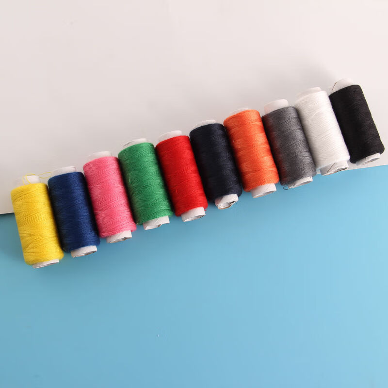 y10色装手缝线手缝针缝纫线缝衣线缝衣针手工线缝纫机