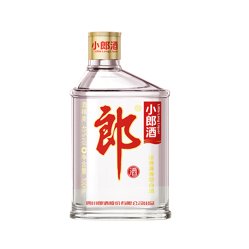 郎酒 小郎酒 45度兼香型小酒 光瓶白酒 100ml 经典1瓶装