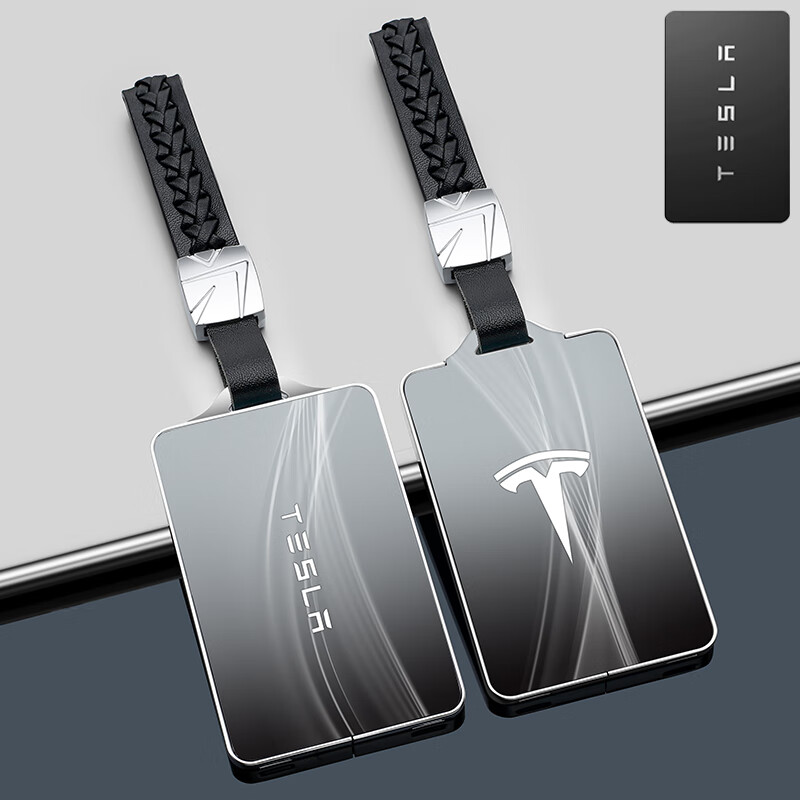 vieruodis适用于2022款特斯拉卡片钥匙套model3壳model丫扣 镜面锌