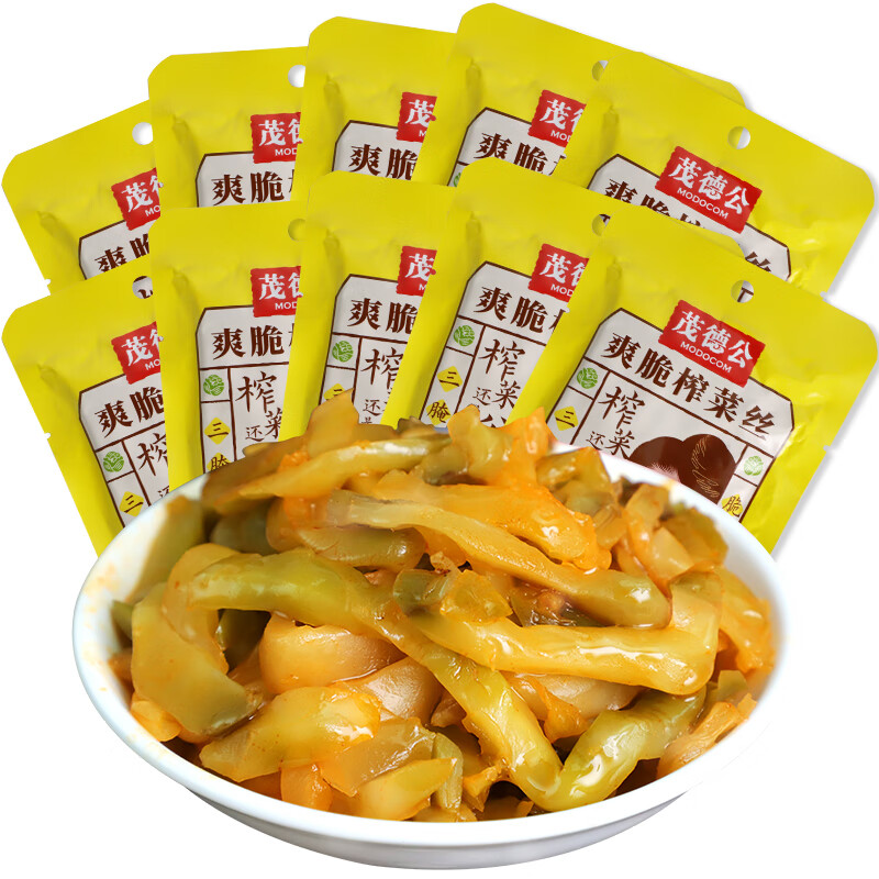 茂德公(modocom) 茂德公榨菜   爽脆榨菜丝酱腌菜 即食下饭菜鲜脆泡菜
