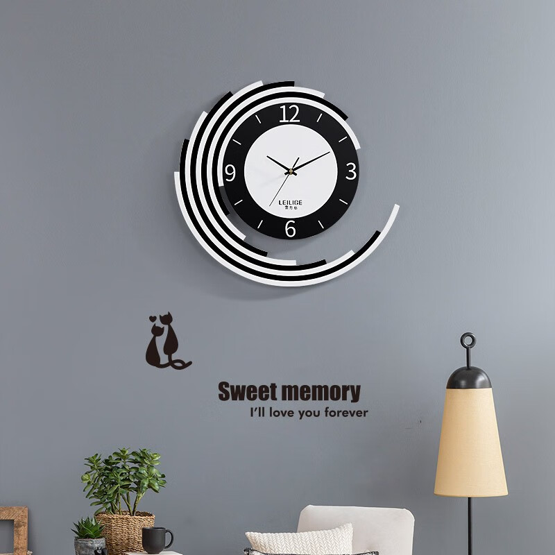 网红钟表挂钟客厅个性创意时尚家用现代简约挂墙大气装饰北欧时钟 99065Y