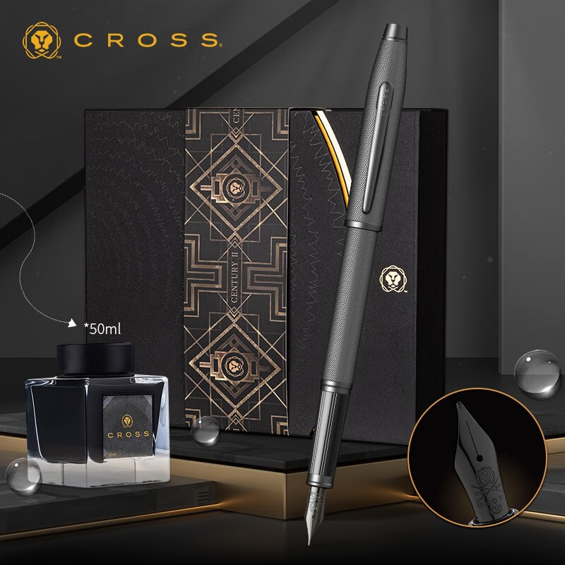 高仕(cross)钢笔高端新世纪系列century ii轻奢钢笔礼盒商务送礼男女