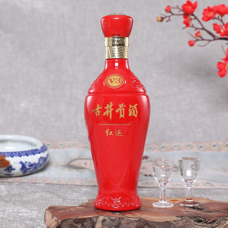 官方旗舰古井贡酒红运v350度500ml6瓶浓香型白酒整箱装