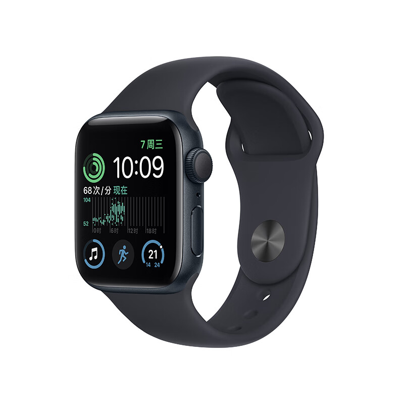 Apple Watch SE 2022款智能手表GPS款40毫米午夜色铝金属表壳午夜色运动型表带 健康电话手表  MNJT3CH/A怎么看?