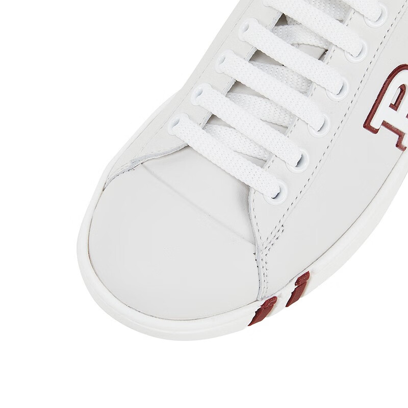 巴利 bally 奢侈品 女士白色牛皮b字母图案休闲运动鞋 winya/07
