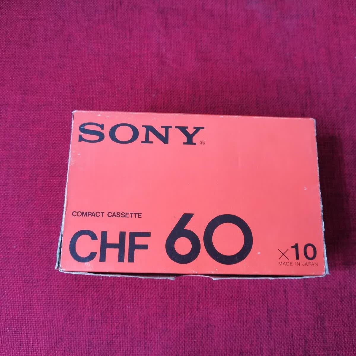 [二手9成新] sony chf 索尼 60 空白磁带盒装 10盘 合售(磁带未