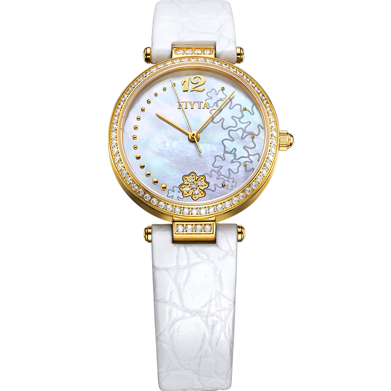 飞亚达(fiyta) 心弦系列女士石英表 典雅手表女贝母盘女士手表 l590.