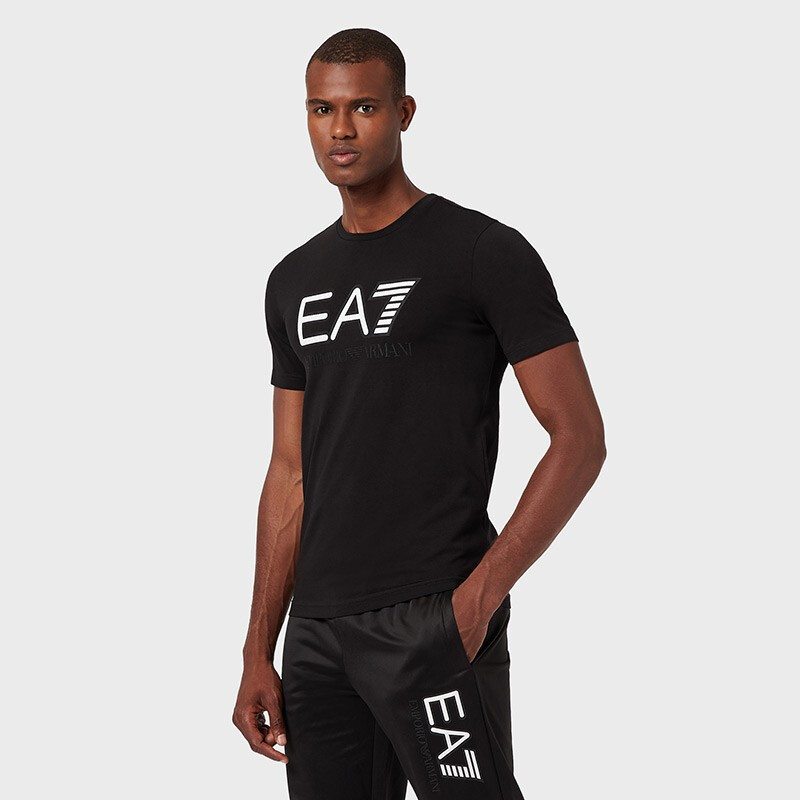 EA7 EMPORIO ARMANI阿玛尼奢侈品男装男士T恤衫 6HPT62-PJ03Z BLACK-0200 M
