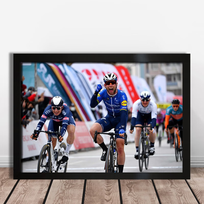 狼天影 盘爷海报马克卡文迪什墙贴画自行车冲刺手装饰画体育环法定制
