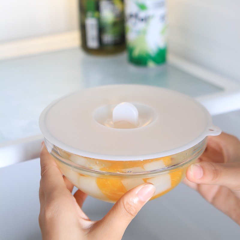 菲特美莱硅胶杯盖密封盖多用盖杯子盖保鲜圆形碗盖硅胶保鲜膜 大号 直径14厘米