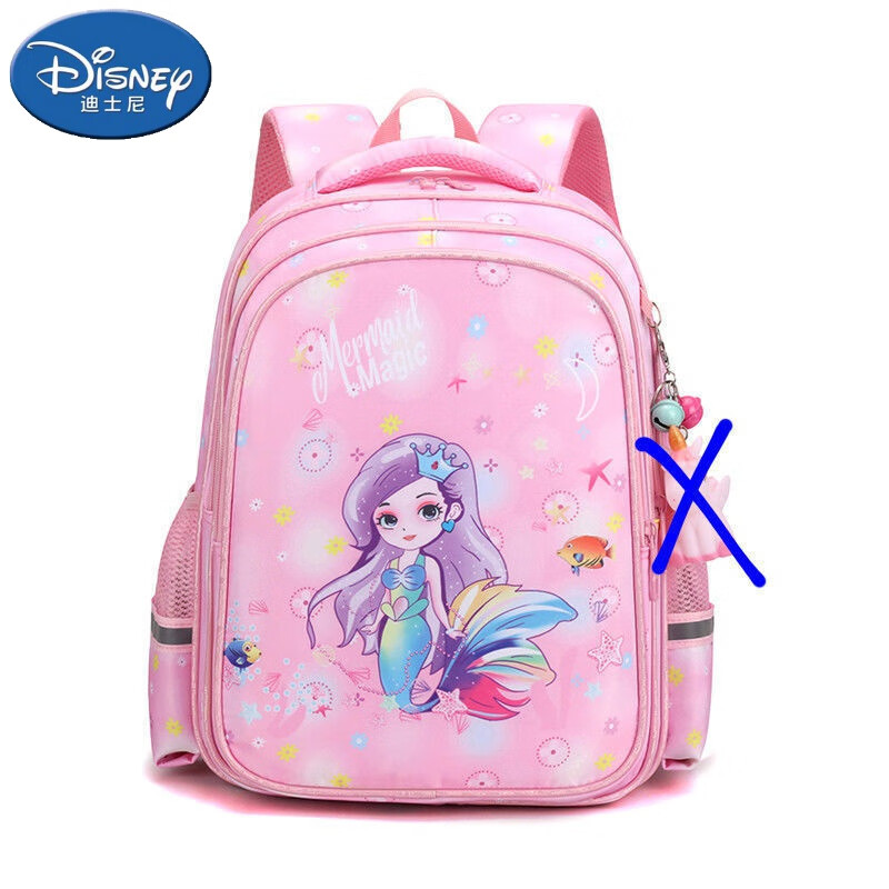 迪士尼(disney)新款书包女小学生1-2-4-6年级轻便可爱卡通5-8岁公主