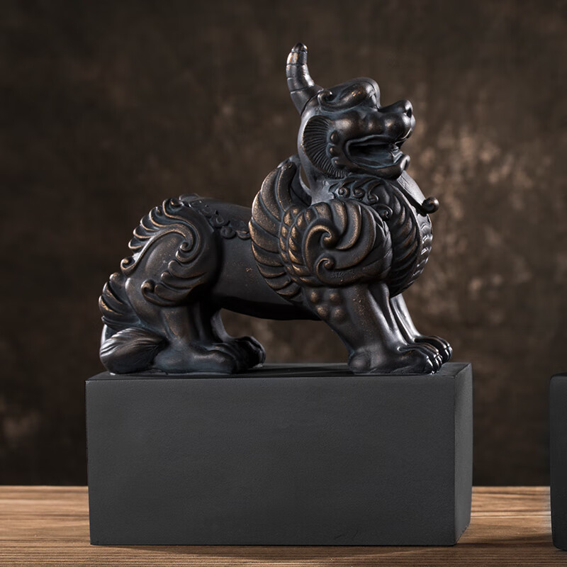 融暖(rongnuan)神兽獬豸摆件律所开业律师法务法官办公室装饰法律文创