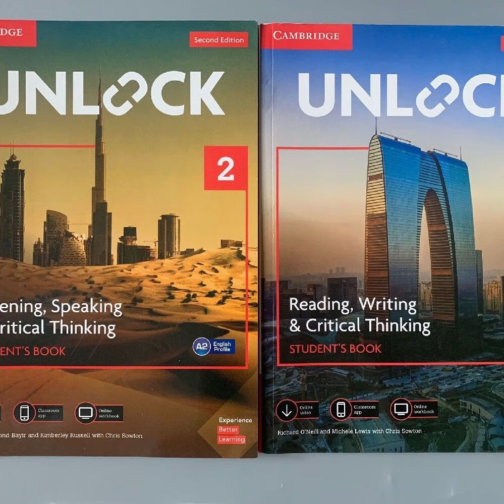 Unlock 剑桥新版 basic/1/2/3/4/5 听说/读写 高品 听说+读写第二册赠送音频