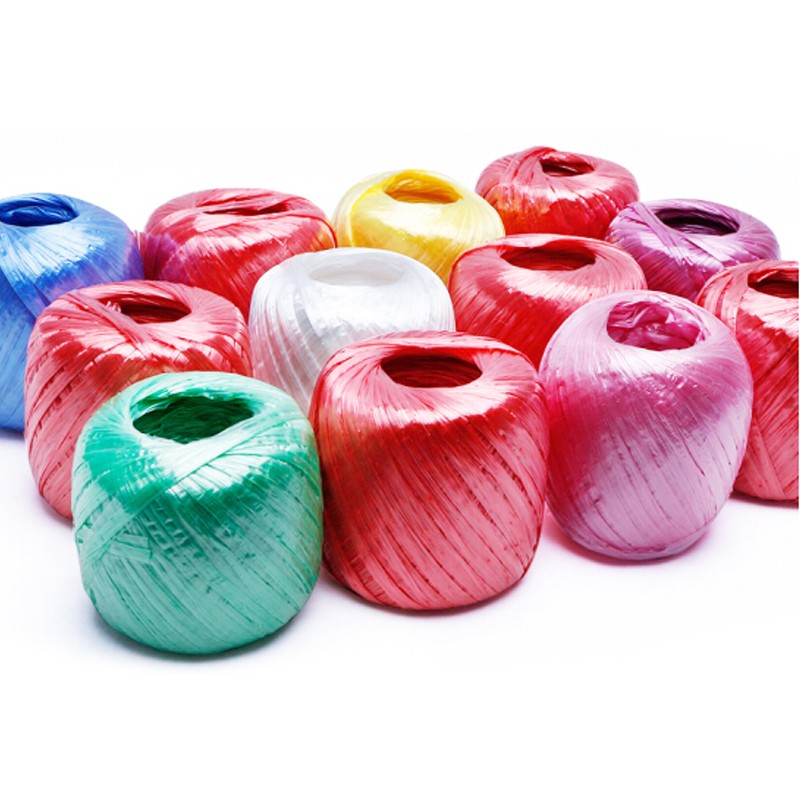 筑采 zhucai 包装绳 全新料150克透明塑料绳草球打包绳红色捆扎绳捆绑