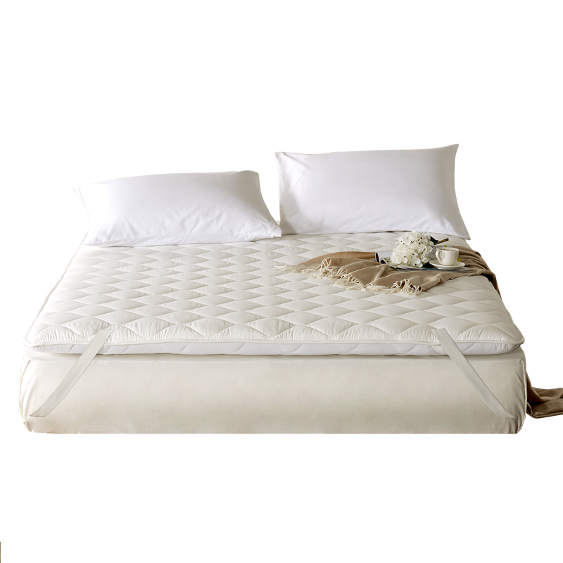 富安娜床垫 海绵抗菌床垫 可折叠榻榻米软垫 学生床垫 宿舍单人床垫地铺床褥 纯棉面料 3cm厚-米白 120*200cm