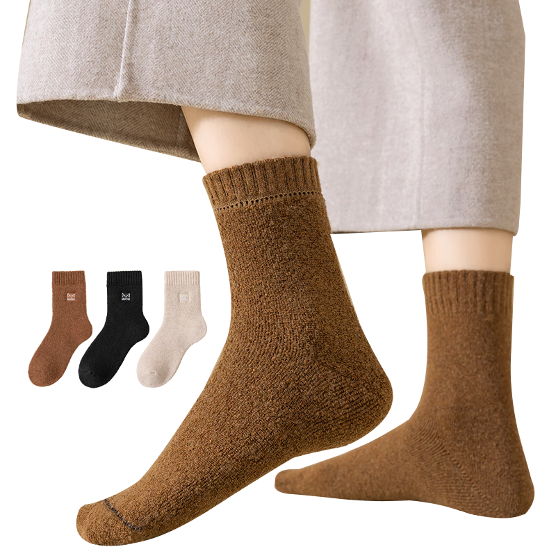 ���ڲ�����è��3˫װ35%��ë����Ů�ﶬ��ͲëȦ��Ӻ�ů��˯����Ůʿ������ 104.7Ԫ��3��(��34.9Ԫ/��)