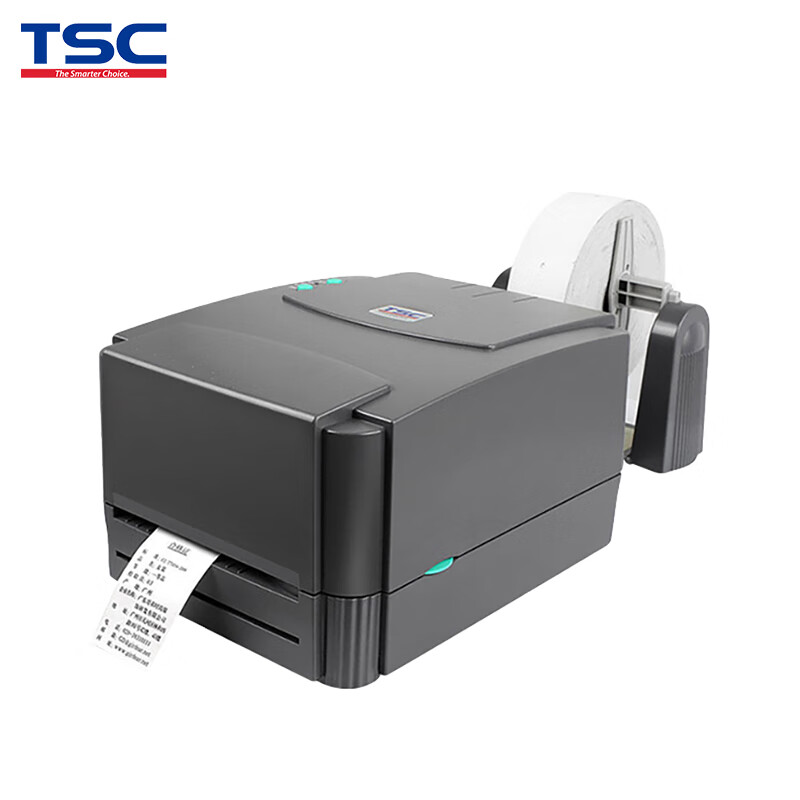 tsc 条码打印机 哑银纸打印机 商超市价签打印机出厂铭牌不干胶标签