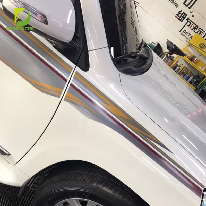 佳固 16-21款兰德酷路泽车身贴纸彩条 陆地巡洋舰装饰腰线拉花车贴 美国进口材质