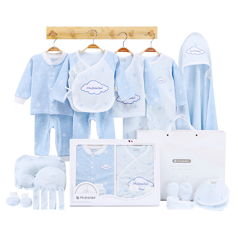 法国mafabebe婴儿礼盒衣服新生儿套装价格趋势——全棉质地的宝宝护理选择