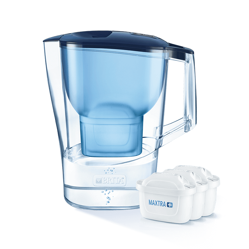 碧然德（BRITA） 家用净水壶过滤水杯 净水器Aluna光汐系列3.5L蓝一壶一芯+3枚标准版滤芯