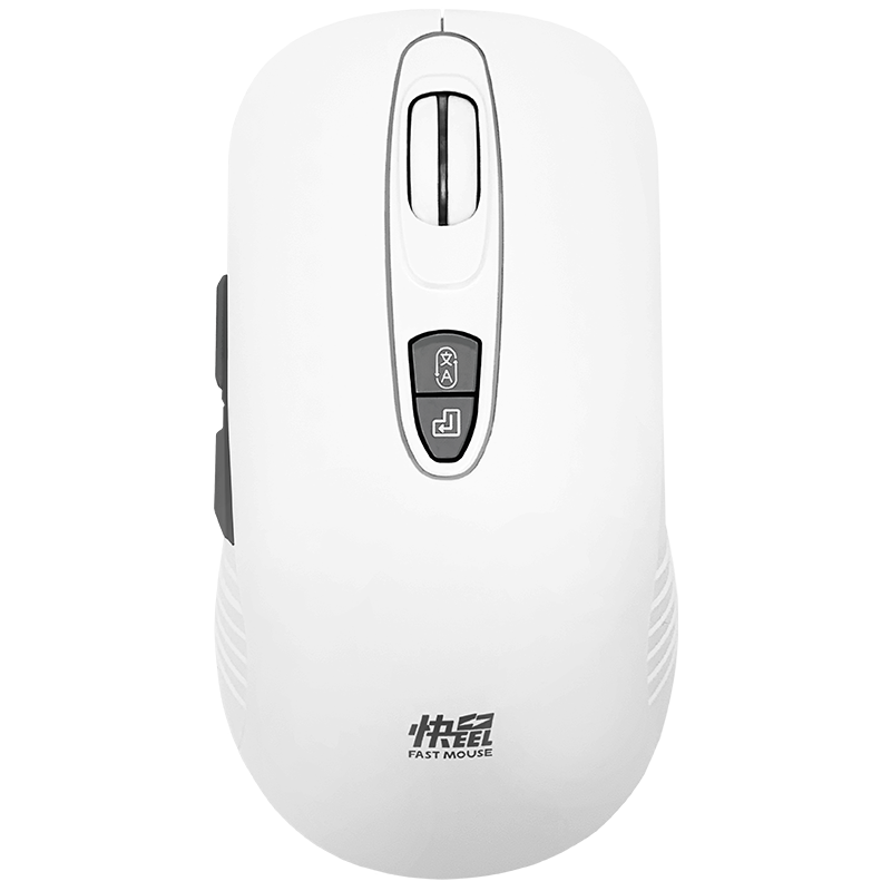 快鼠智能语音鼠标P30无线可充电式办公笔记本台式电脑通用声控输入转文字快速打字神器滑鼠器无线鼠标 白色 P30专业版