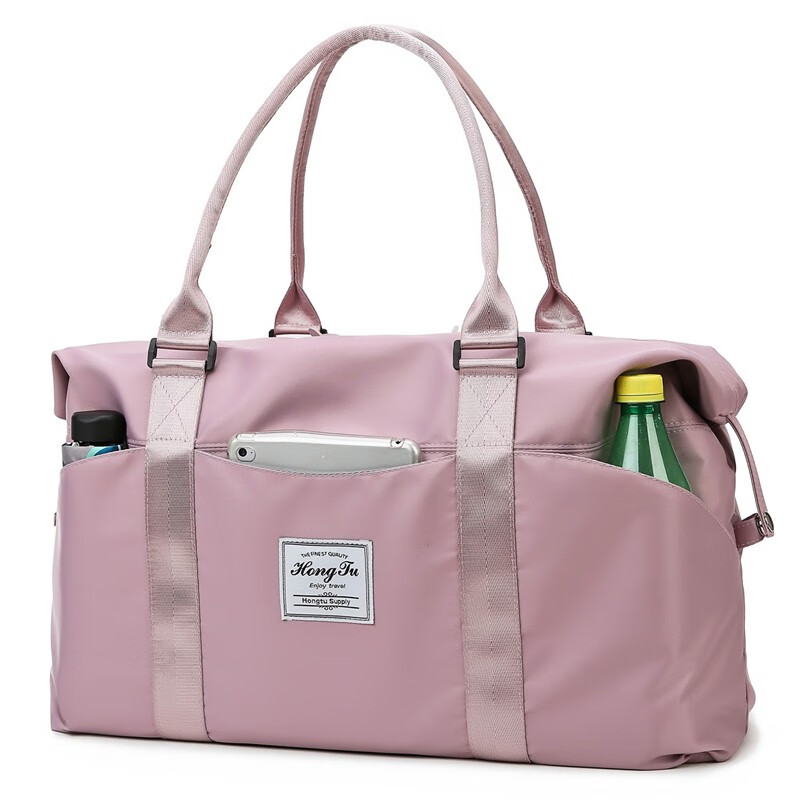 派普达（PPD）行李包女士旅行包女短途健身包女手提包旅游包出差包大容量背包女收纳袋 粉色 小号