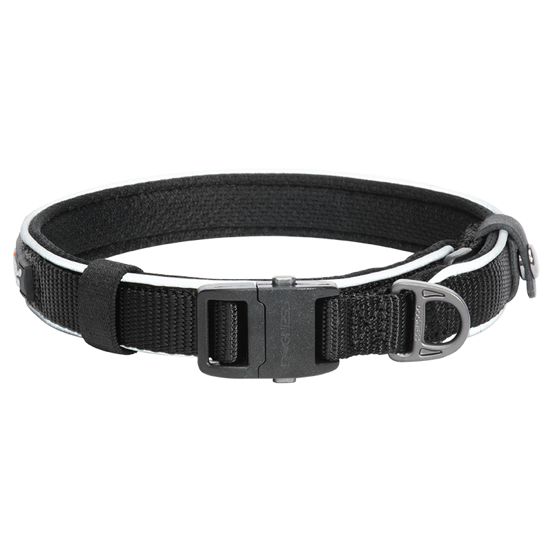 多尼斯狗狗牽引繩遛狗繩子寵物項圈小中大型犬哈士奇金毛柴犬邊牧 黑色（單個(gè)項圈） L(建議40-72斤脖圍45-60cm)