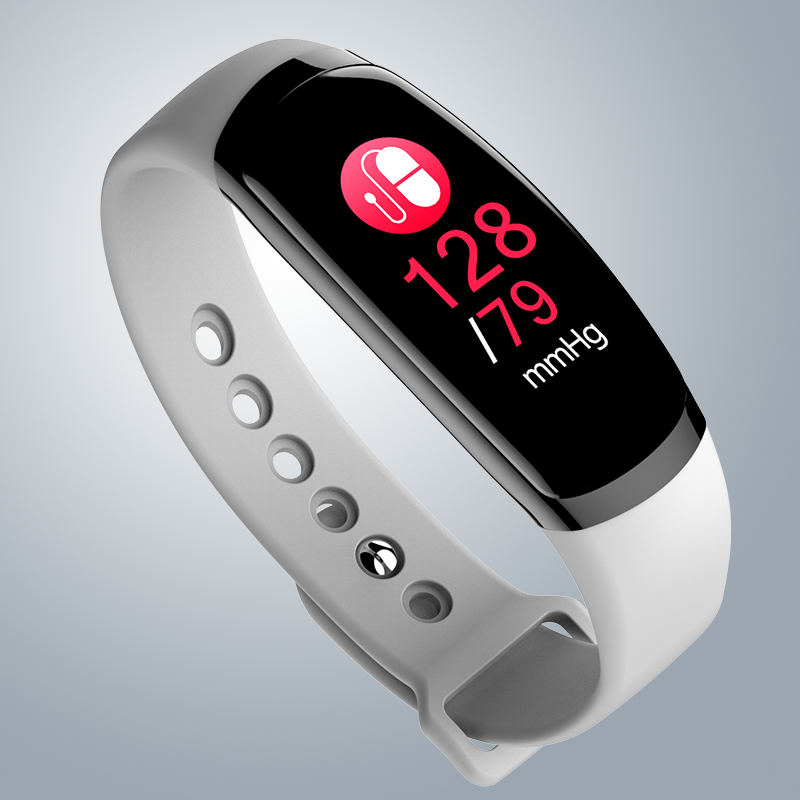 耐图（NAITU） 防水智能手环测血压测心率睡眠医疗级触屏手表运动测步多功能苹果vivo小米情侣手环 A16白色【测量血压-心率-血压】