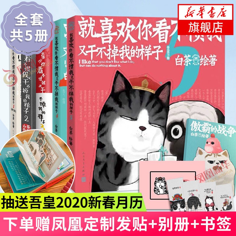 就喜欢你看不惯我又干不掉我的样子 1+2+3+4+5 全套5册 白茶作品 吾皇万睡巴扎黑