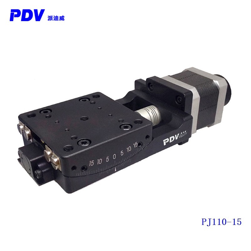 派迪威 pj110-15 高精度角位台蜗轮蜗杆角度位移台 15度测角仪 摆动
