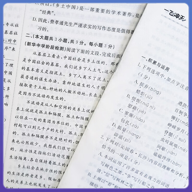 天津高一/高二真题试卷】2025版一飞冲天高中小复习数学语文英语物理化学生物人教版必修高一上下册/选修高二上下册天津高中同步试卷历年真题训练 25版【语文】必修上册