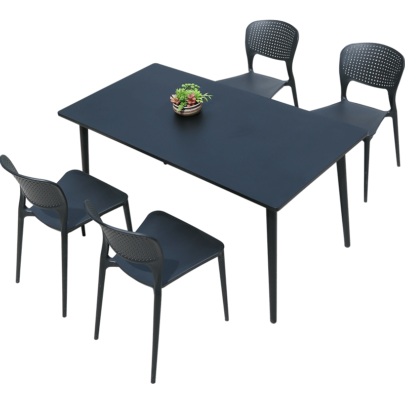 尚伦 Sun Roy户外桌椅庭院休闲桌椅子组合简约现代奶茶店咖啡厅外摆茶桌几 网洞2椅+70_70cm碳钢方桌