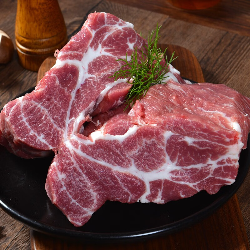 金锣黑猪猪梅花肉400g 猪梅肉猪梅条肉猪肉脯原料 国产猪肉冷冻 400g*5袋