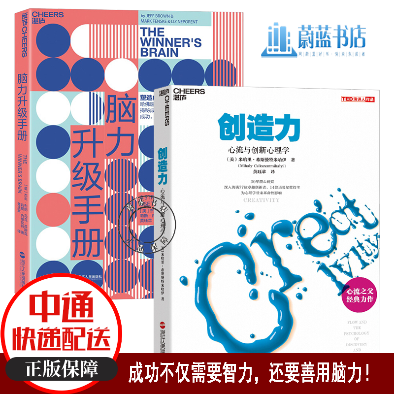 2册 脑力升级手册+创造力 心流与创新心理学