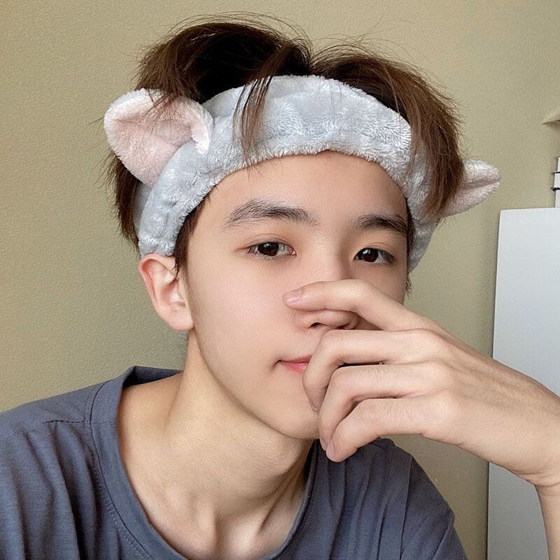 美丽义饰   洗脸专用束发带男潮敷面膜捆发箍男士头巾压发男生头套窟