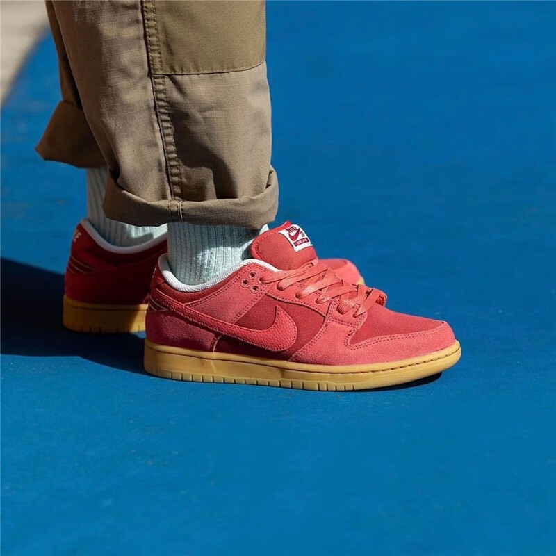 nike dunk sb low 红色生胶底防滑耐磨男女鞋休闲板鞋 dv5429-600 dv