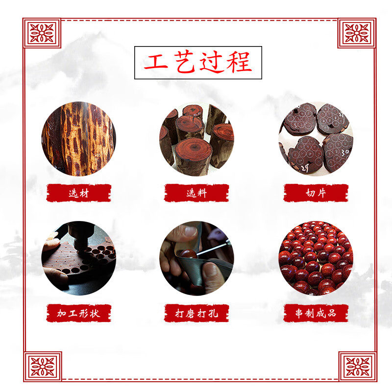 丰壹阁收藏级爆满金星正宗小叶紫檀手串108颗高油密老料佛珠款男女念珠 12mm*108颗【爆满星/收藏级】