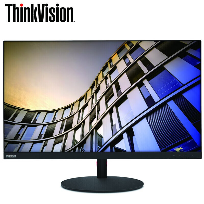 联想 （ThinkVision）4K高清 全功能USB  T27p【 27英寸】窄边框电脑显示器 (DP+HDMI+Type-C接口)