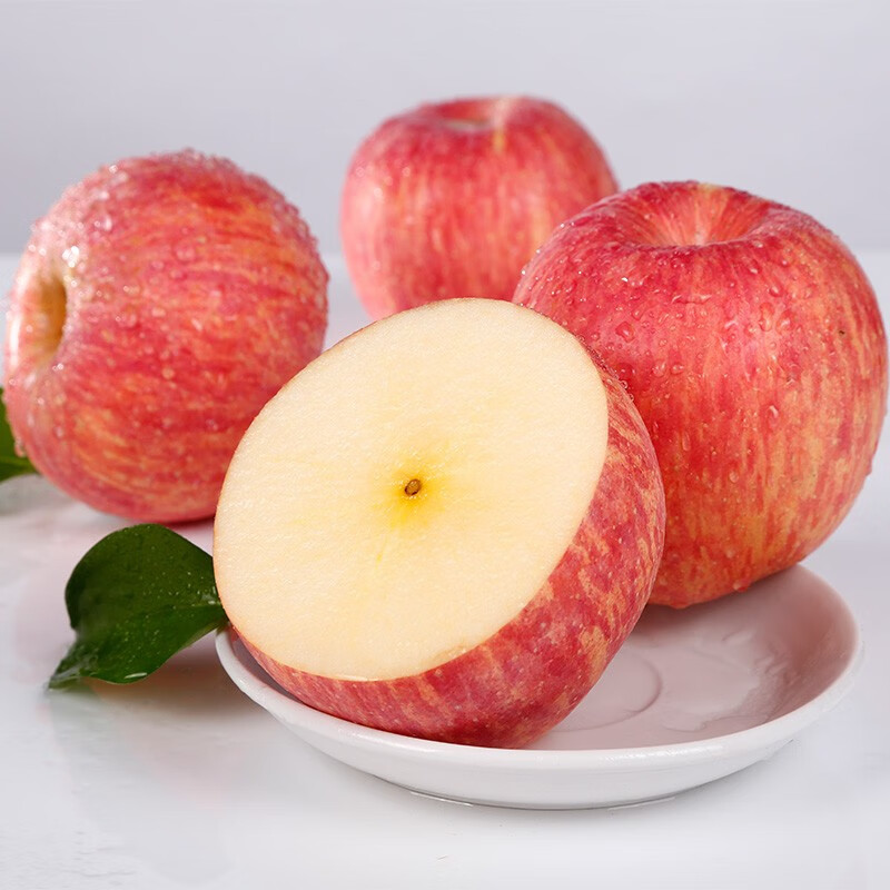 河南灵宝苹果寺河山红富士苹果 新鲜水果苹果 精品家庭装 精品5斤(9